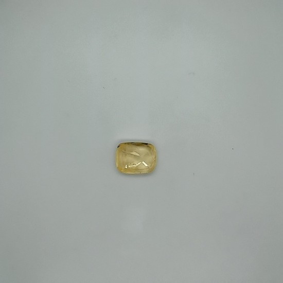 Yellow Sapphire (Pukhraj) 7.66 Ct Lab Tested Yellow Sapphire (Pukhraj) 7.66 Ct Lab Tested